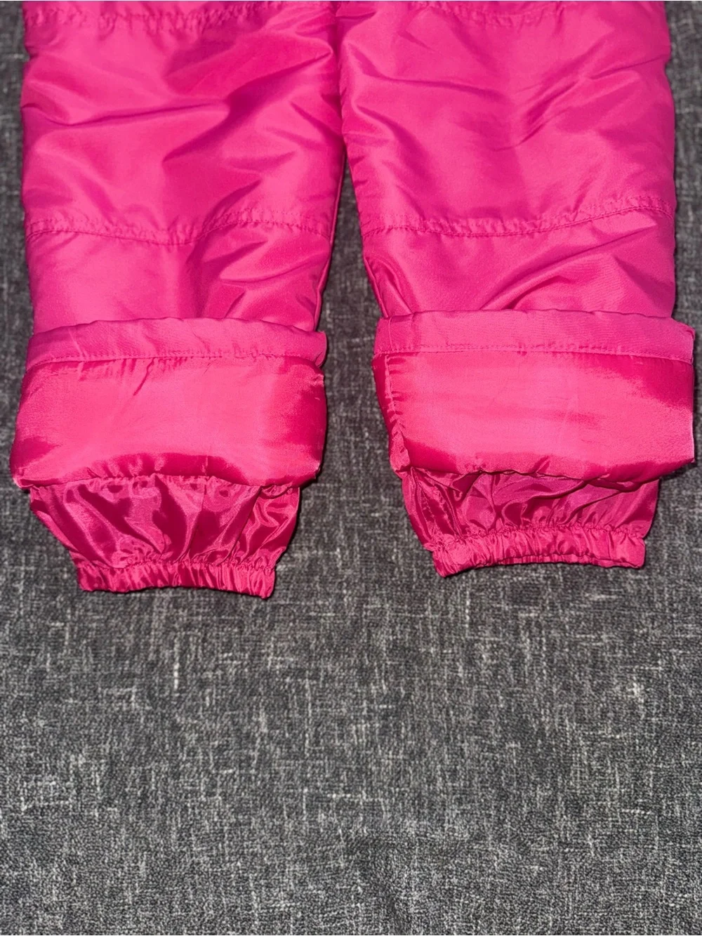 London Fog Bright Pink Insulated Snow Bibs for Kids